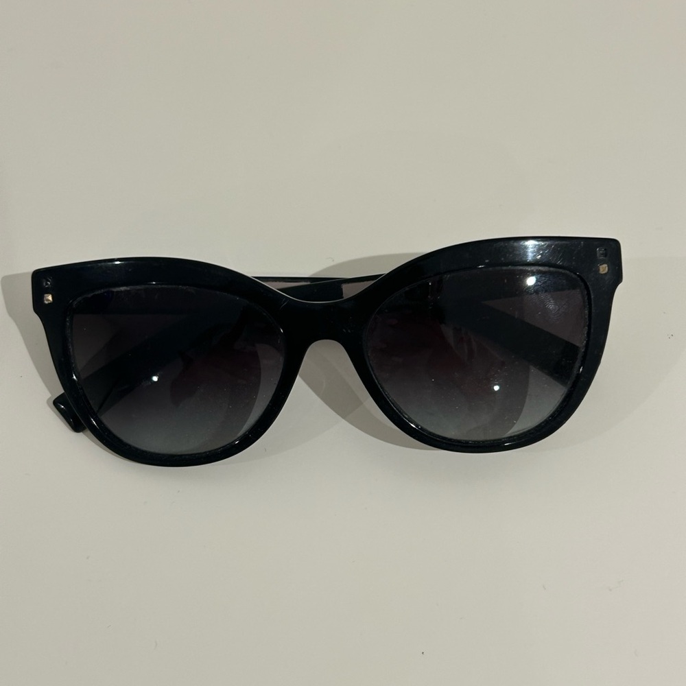 Valentino Black Cat-eye Rock Stud Sunglasses